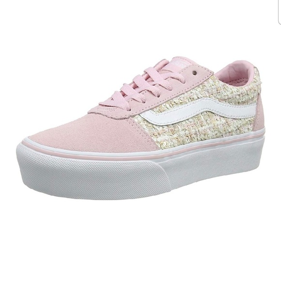 vans authentic suede and gum pink trainers